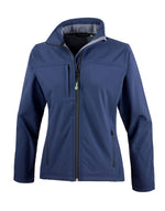 Result Women'S Recycled 3-Layer Classic Softshell Jacket - Navy