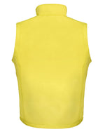 Result Core Men'S Printable Softshell Bodywarmer With Recycled Fleece Inner - Yellow/Black