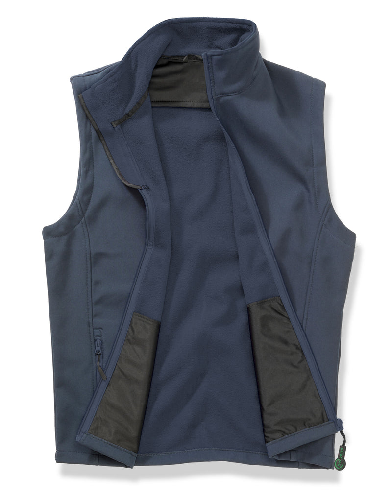 Result Core Men'S Printable Softshell Bodywarmer With Recycled Fleece Inner - Navy/Navy