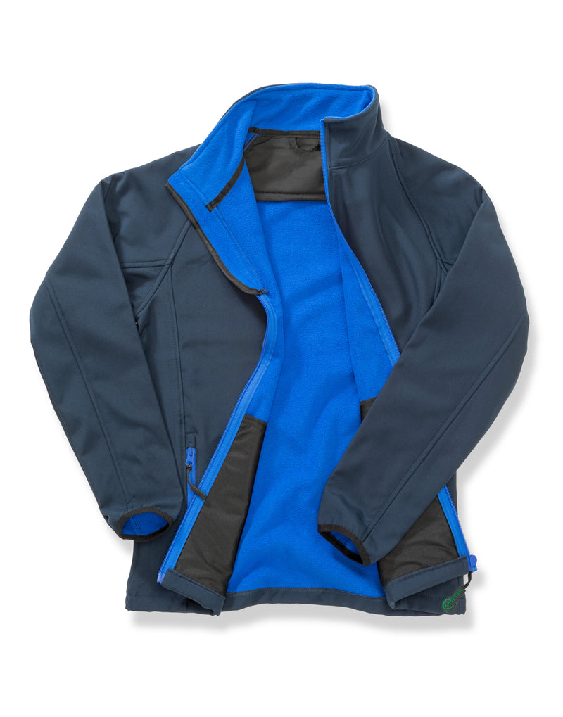 Result Core Ladies' Printable Softshell Jacket With Recycled Inner Fleece - Navy/Royal