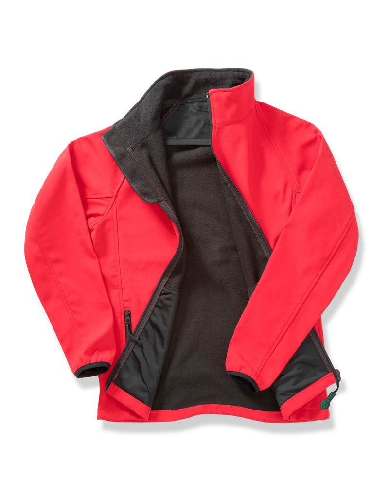 Result Core Ladies' Printable Softshell Jacket With Recycled Inner Fleece - Red/Black