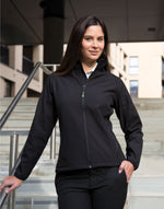 Result Core Ladies' Printable Softshell Jacket With Recycled Inner Fleece - Black/Black