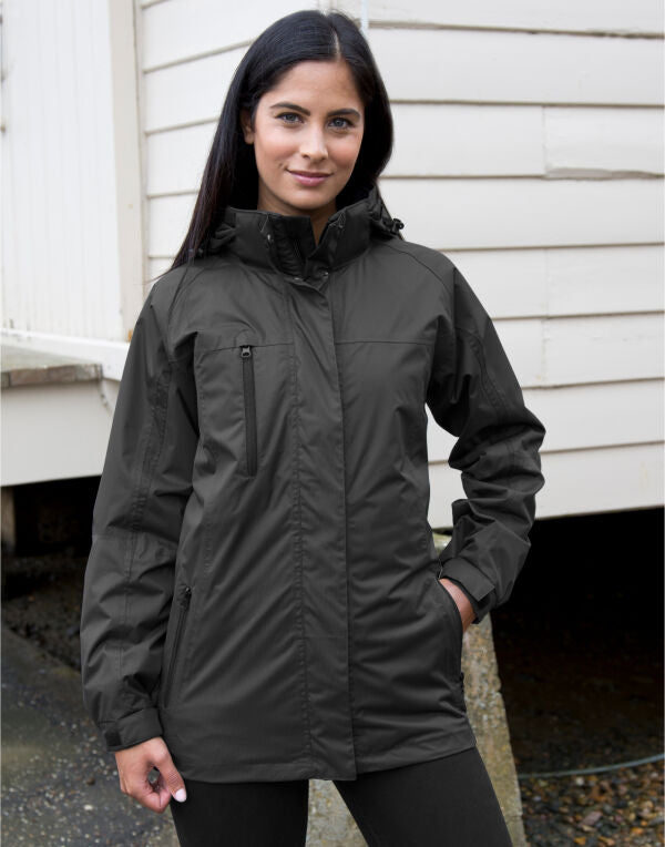Result Women'S 3-In-1 Journey Jacket With Softshell Inner - Black/Black
