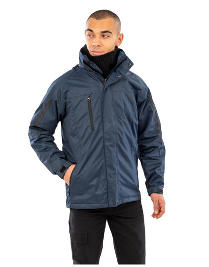 Result Men'S 3-In-1 Journey Jacket With Softshell Inner - Black/Black