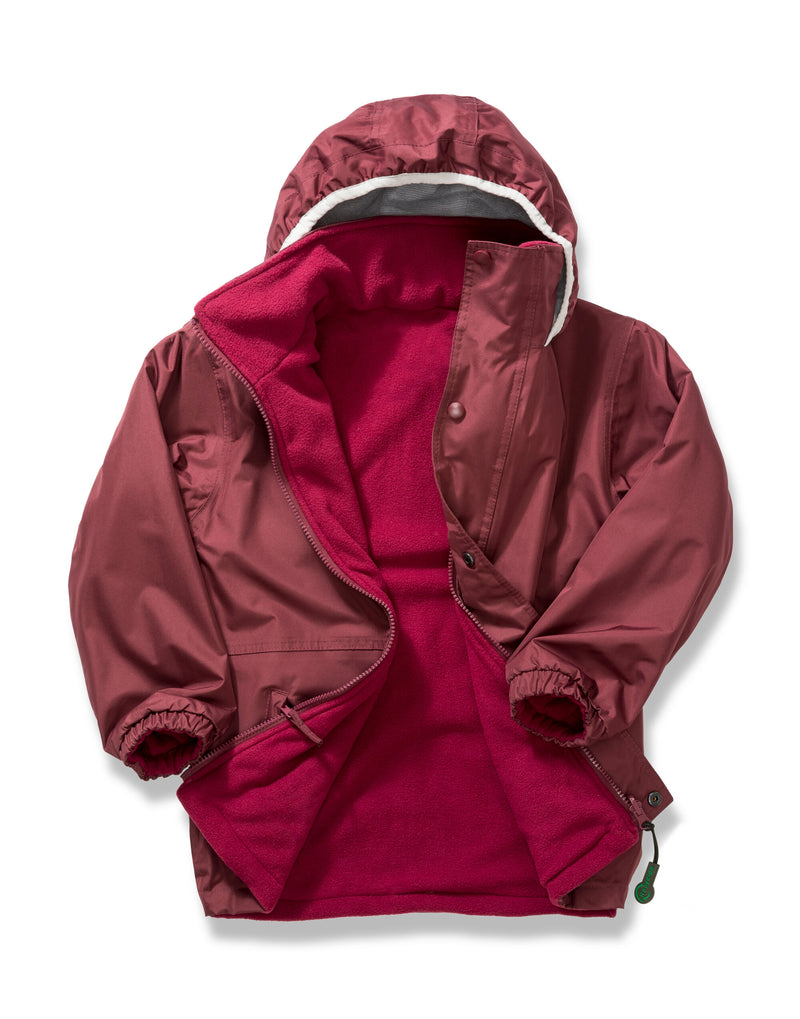 Result Kid'S Stormdri 4000 Recycled Coat - Burgundy/Burgundy