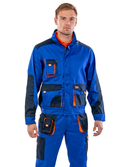 Work-Guard by Result Lite Jacket - Black/Grey/Orange