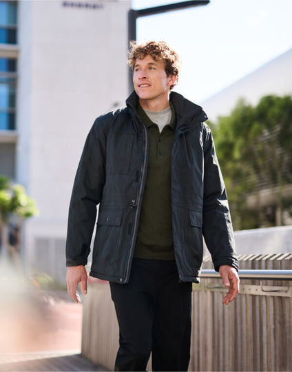 Regatta Professional TRA203 Darby Iii Men'S Insulated Parka Jacket - Black