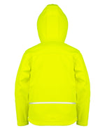 Result Core Junior Tx Performance Hooded Softshell - Neon Yellow