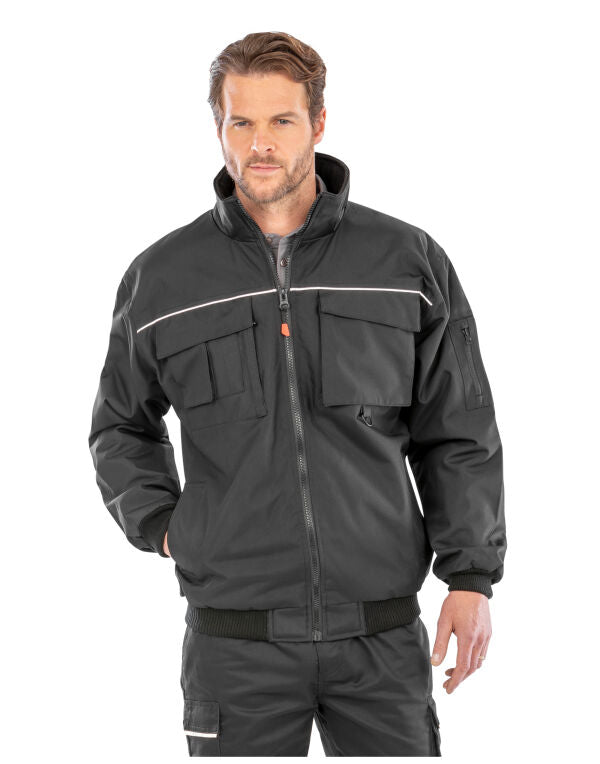 Work-Guard by Result Sabre Pilot Jacket - Black