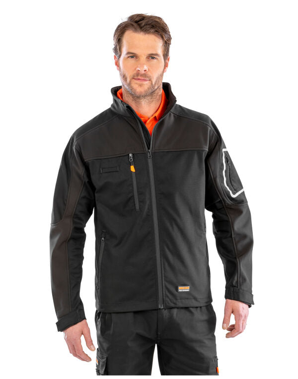 Work-Guard by Result Sabre Stretch Jacket - Black