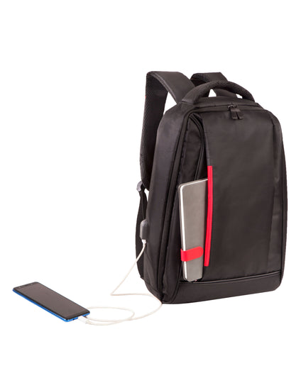 Shugon Kiel Urban Laptop Backpack - Black/Red
