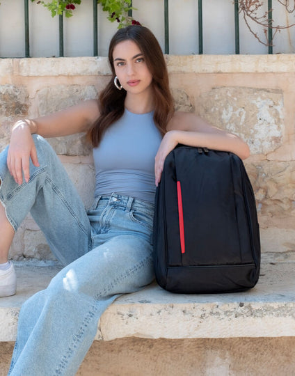 Shugon Kiel Urban Laptop Backpack - Black/Red