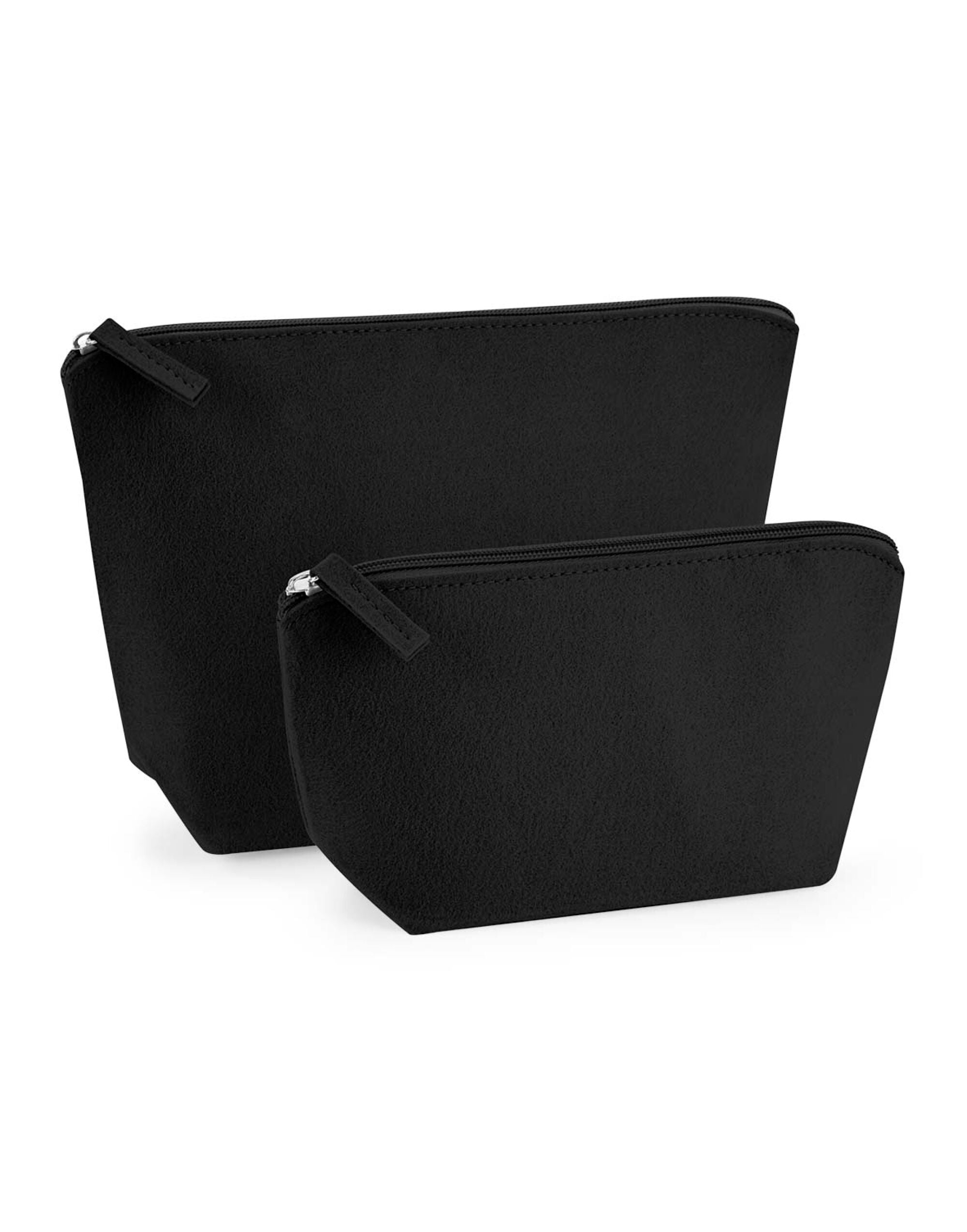 The small Bagbase Felt Accessory Bag in dark grey marl, a perfect pouch for organizing small items.