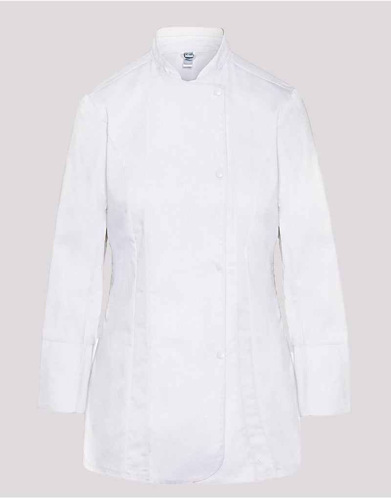 Dennys Ladies' Long Sleeve Fitted Chef'S Jacket