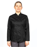 Dennys Ladies' Long Sleeve Fitted Chef'S Jacket - thumbnail 3