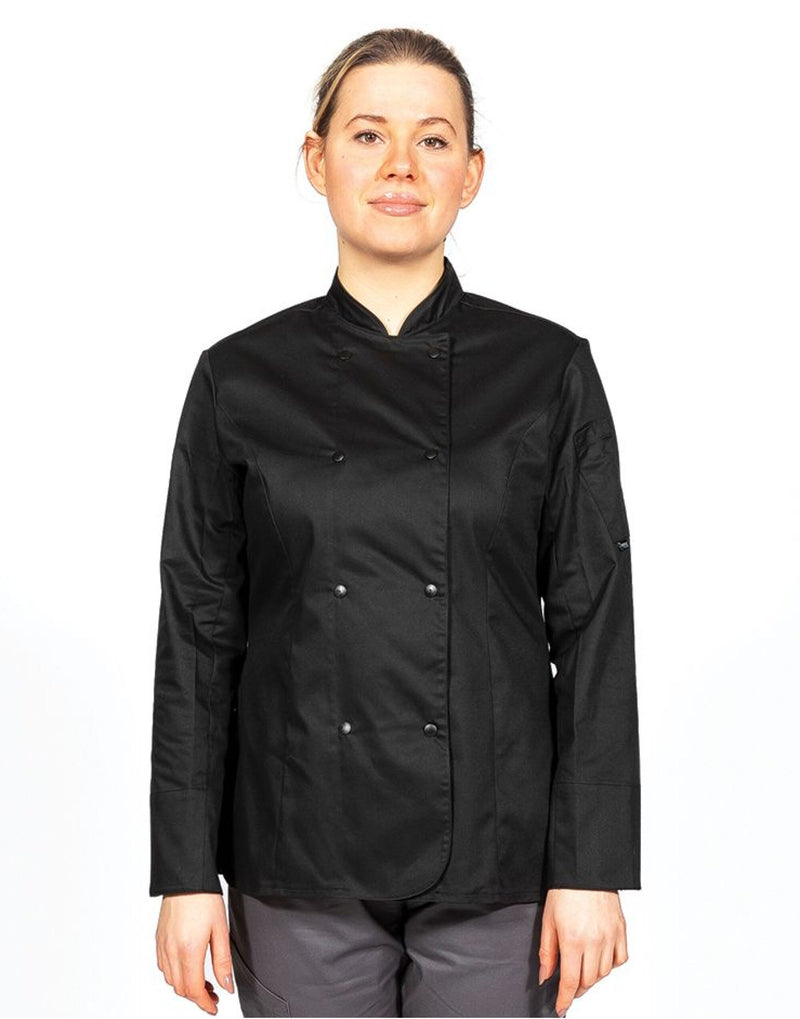 Dennys Ladies' Long Sleeve Fitted Chef'S Jacket