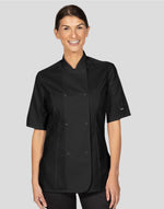 Dennys Ladies' Short Sleeve Fitted Chef'S Jacket - thumbnail 2