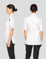 Dennys Ladies' Short Sleeve Fitted Chef'S Jacket - thumbnail 4