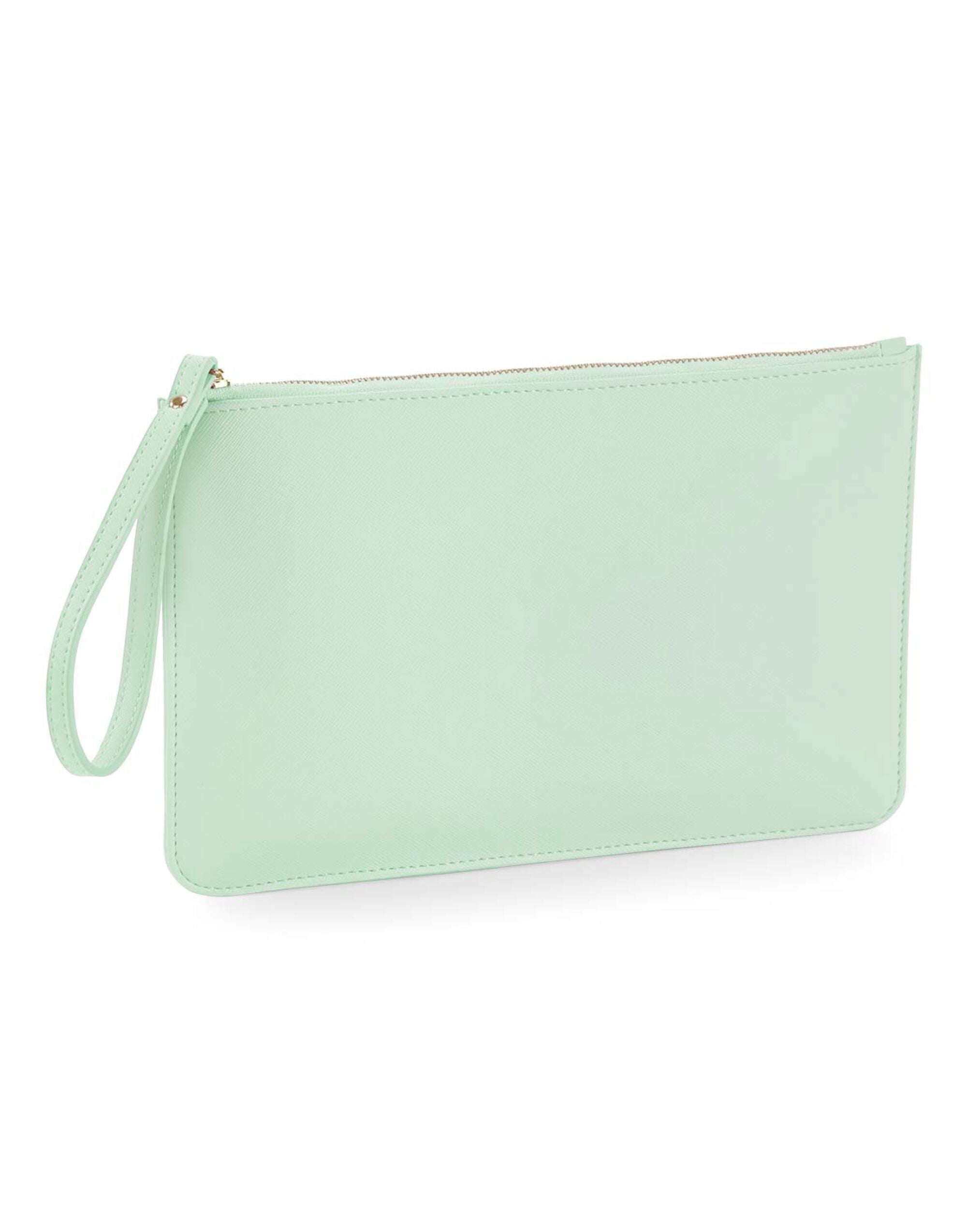 The white Boutique Pouch, a sophisticated accessory for the modern woman.