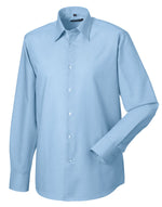 Russell Collection Men'S Long Sleeve Tailored Oxford Shirt