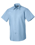 Russell Collection Men'S Short Sleeve Tailored Oxford Shirt - thumbnail 4