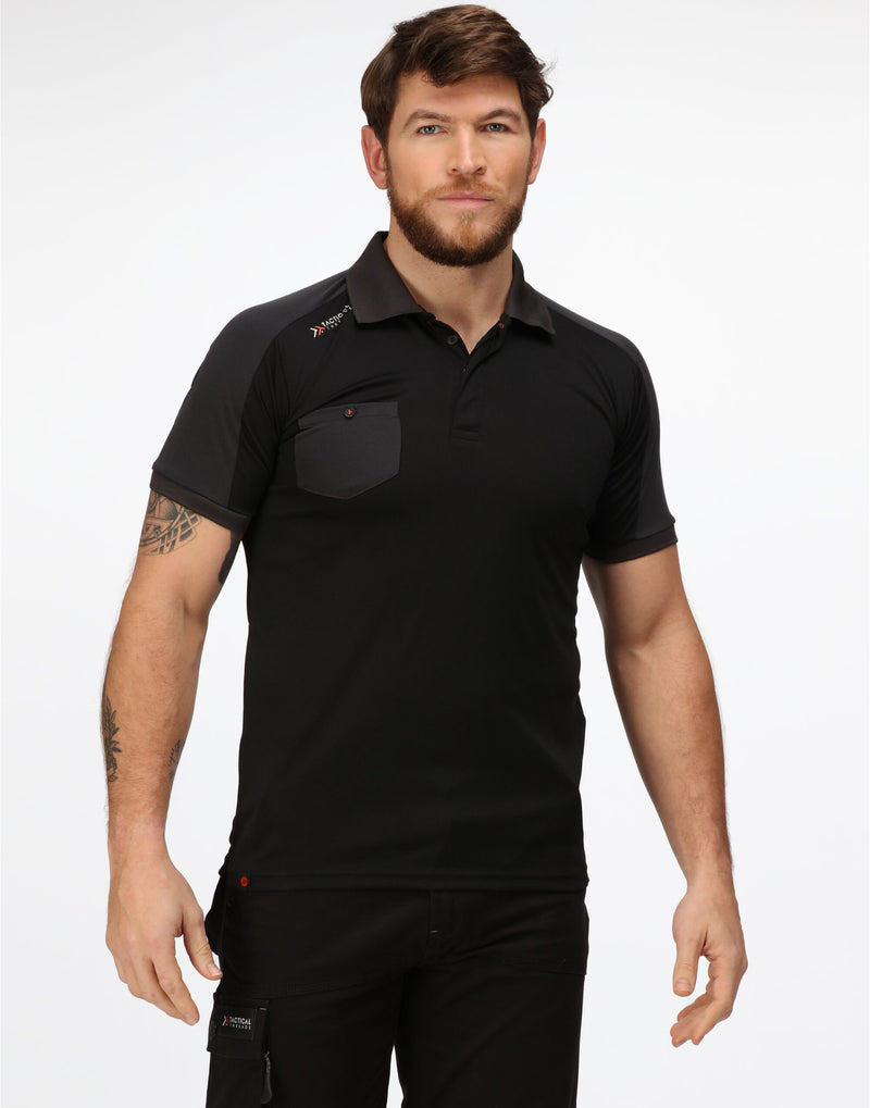 Regatta Professional TRS167 Offensive Wicking Polo - Black