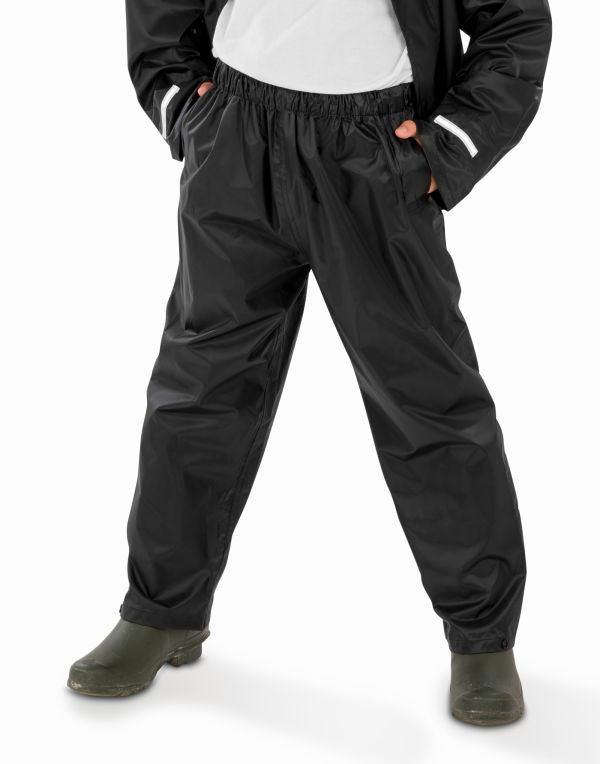 Result Core Junior Rain Trousers - Black