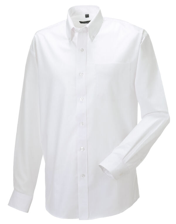 Russell Collection Men'S Long Sleeve Classic Oxford Shirt