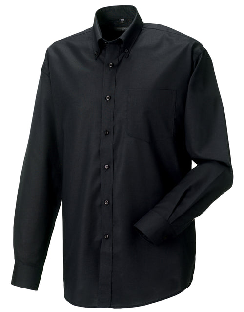 Russell Collection Men'S Long Sleeve Classic Oxford Shirt