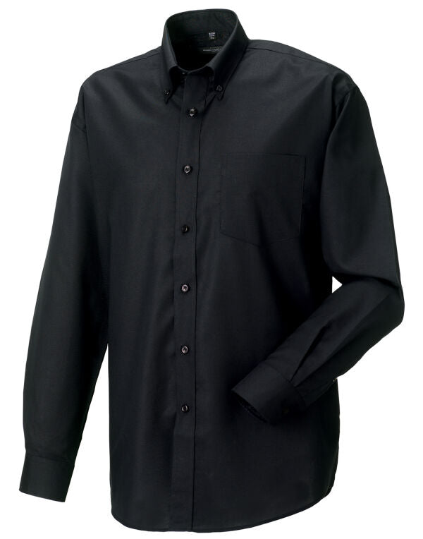 Russell Collection Men'S Long Sleeve Classic Oxford Shirt
