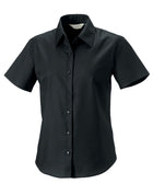 Russell Collection Ladies' Short Sleeve Tailored Oxford Shirt