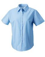 Russell Collection Ladies' Short Sleeve Tailored Oxford Shirt - thumbnail 7