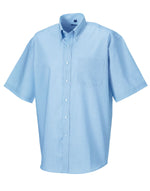 Russell Collection Men'S Short Sleeve Classic Oxford Shirt