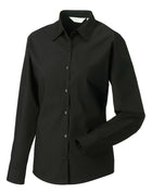Russell Collection Ladies' Long Sleeve Classic Polycotton Poplin Shirt