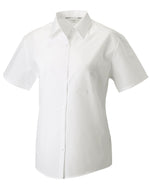 Russell Collection Ladies' Short Sleeve Classic Polycotton Poplin Shirt - thumbnail 5