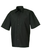 Russell Collection Men'S Short Sleeve Classic Polycotton Poplin Shirt