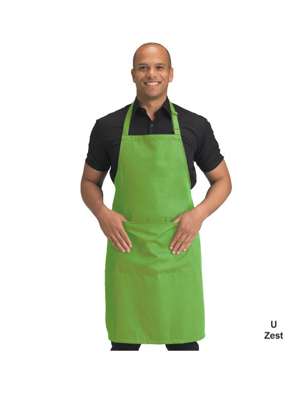 Dennys Recycled Bib Apron With Pocket