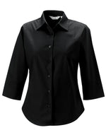 Russell Collection Ladies' 3/4 Sleeve Fitted Stretch Shirt - thumbnail 4