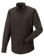 Russell Collection Men'S Long Sleeve Fitted Stretch Shirt - thumbnail 10