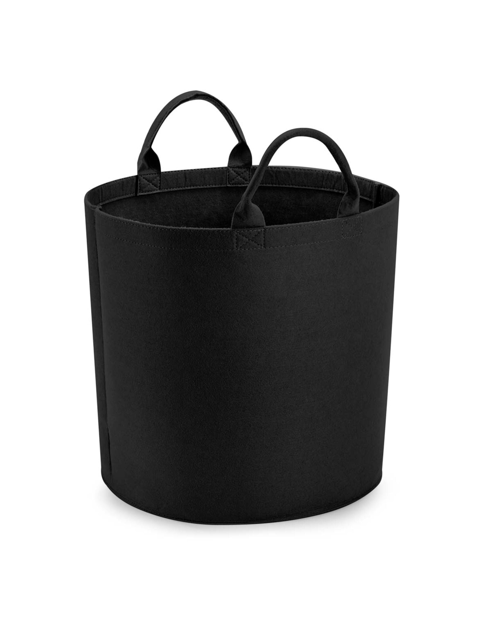 A set of two Bagbase Felt Trugs in both sizes and colors, shown nested together.
