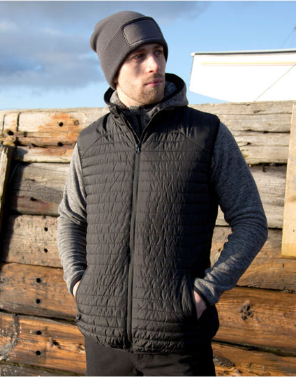 Result Recycled Thermoquilt Gilet - Black/Black