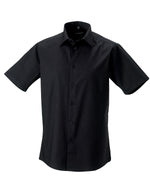 Russell Collection Men'S Short Sleeve Fitted Stretch Shirt - thumbnail 4