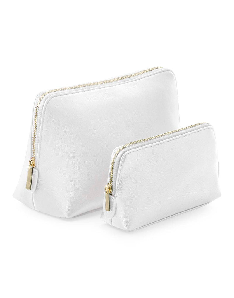 The soft pink Boutique Accessory Case, perfect for adding a touch of color to your travel gear.