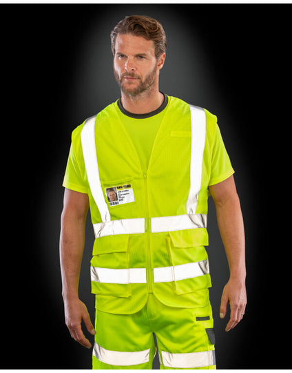 Result Safeguard Executive Cool Mesh Safety Vest - Fluoresent Orange