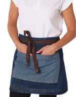 Dennys Washed Denim Contrast Waist Apron - thumbnail 1