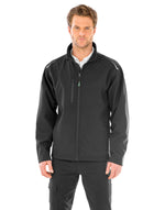 Result Recycled Recycled 3-Layer Printable Softshell Jacket - Black