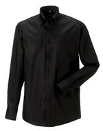 Russell Collection Men'S Long Sleeve Ultimate Non-Iron Shirt - Black