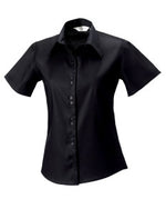 Russell Collection Ladies' Short Sleeve Tailored Ultimate Non-Iron Shirt - thumbnail 5