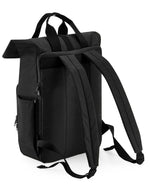 Bagbase Recycled Twin Handle Roll-Top Laptop Backpack - thumbnail 3