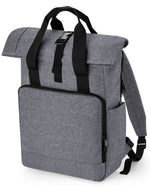 Bagbase Recycled Twin Handle Roll-Top Laptop Backpack - thumbnail 4